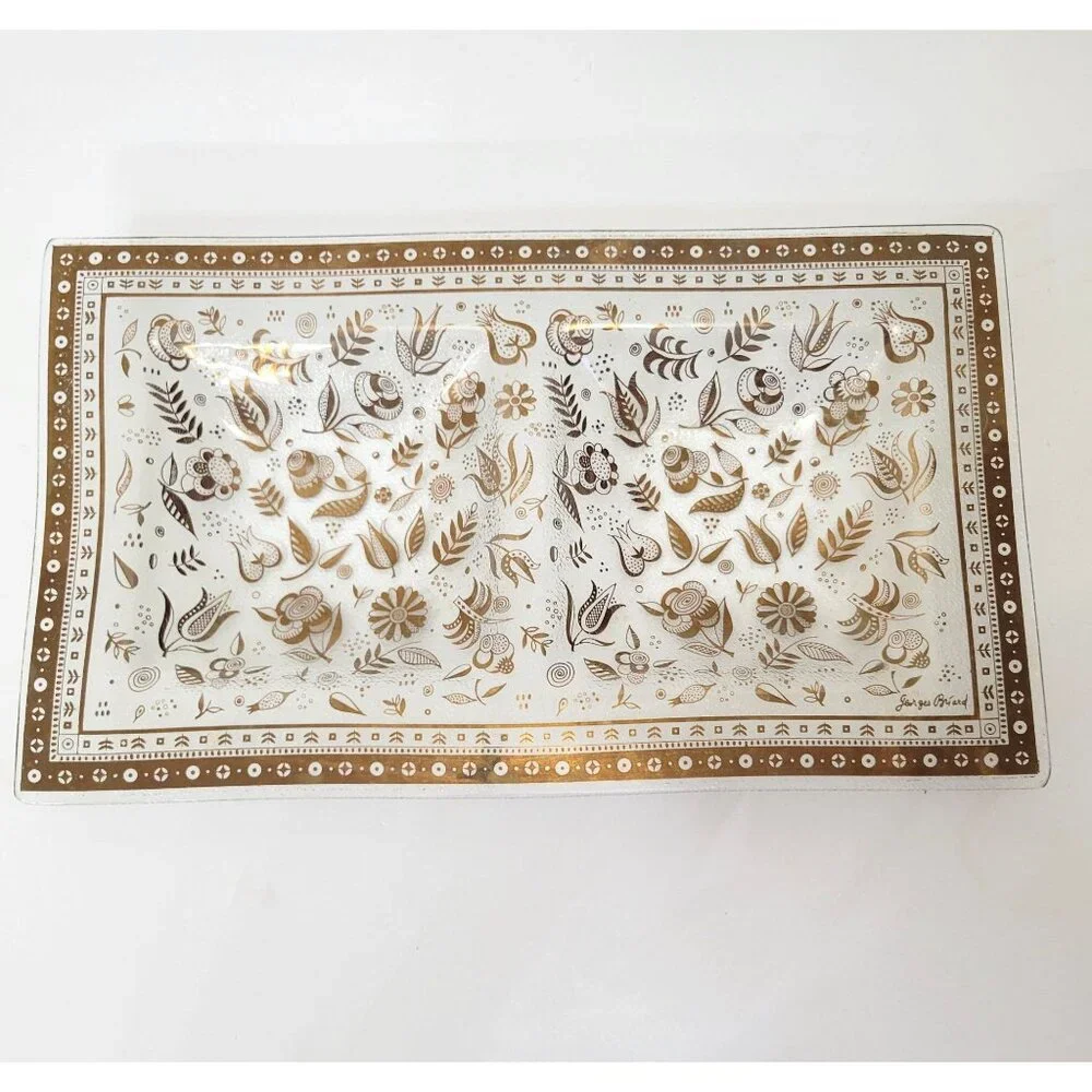 Georges Briard MCM Glass Serving Trays - Picture 6 of 8
